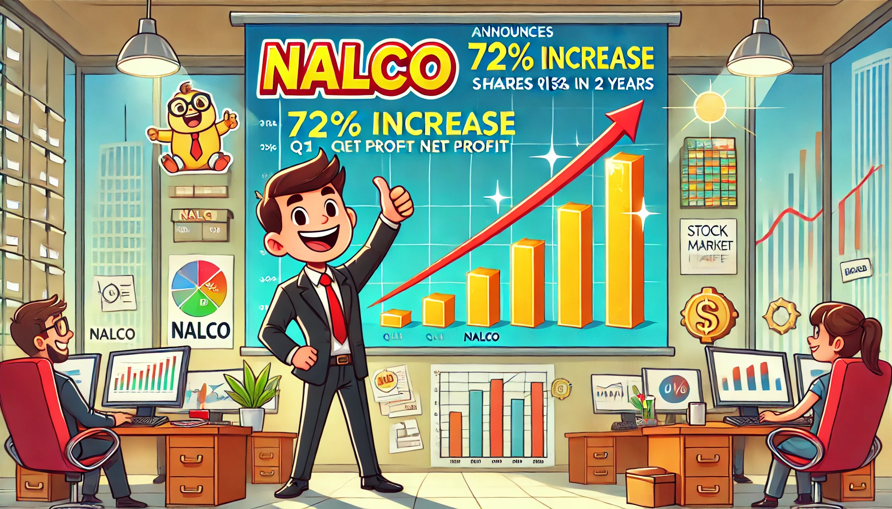 NALCO Announces 72% Increase in Q1 Net Profit, Shares Rise 118% in 2 Years